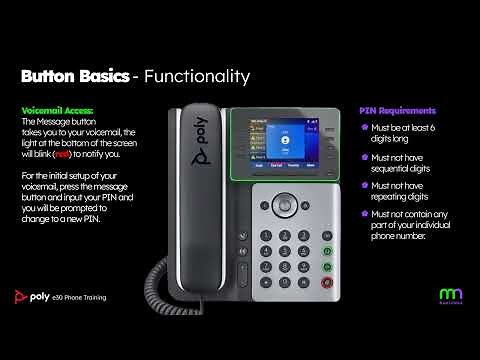 Metronet Business - Poly e350 Instructional Video Tutorial