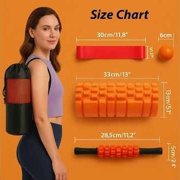 5-in-1 Foam Roller Set – Full Body Recovery Made Easy ✨#FoamRoller #MuscleRecovery