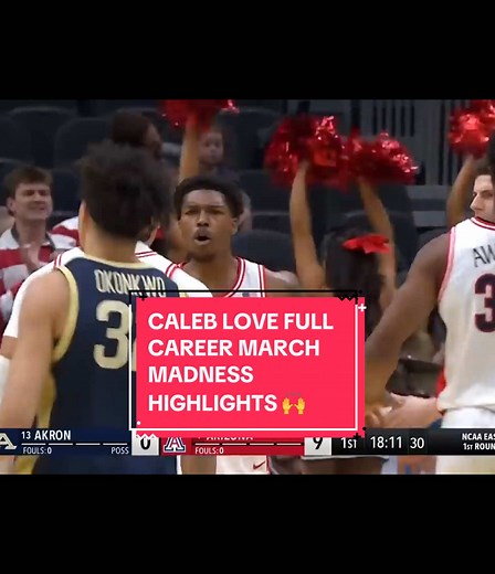 Caleb Love's Unforgettable March Madness Highlights