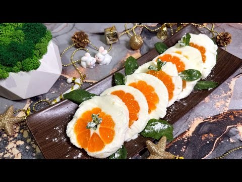 Mandarins in Sour Cream Jelly — Easy No Bake Dessert