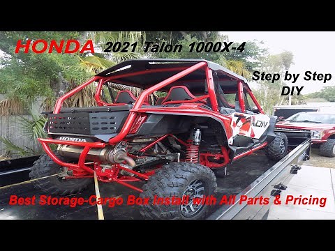 Honda Talon Storage Cargo Box Install for your UTV or Side By Side mods.