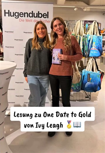 Mini-Vlog 📖✨ Für mich ging es vor ein paar Tagen zur Lesung zu One Date to Gold von Ivy Leagh 🏅 Hast du das Buch schon gelesen oder es noch vor? 🥰 Toll war’s! 💕 @Ivy Leagh Bücher @Hannah Schepmann @Hugendubel @Forever Verlag #onedatetogold #booktokde #buchtokdeutschland #ivyleagh #booktokgermany