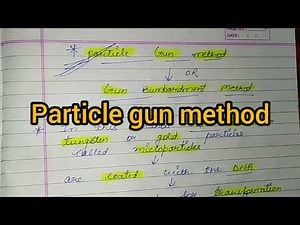 #Particle Gun Method ...#Biolistic gun method ... #BIOTECHNOLOGY #Tissue culture#Ritika's tutorial