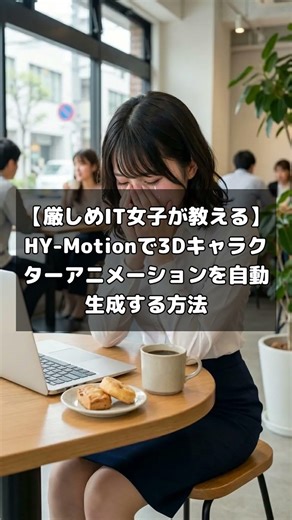 【厳しめIT女子が教える】HY-Motionで3Dキャラクターアニメーションを自動生成する方法