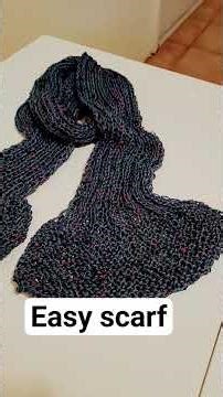 GARTER & RIB EASY SCARF