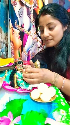 Laddu Gopal Bhog Seva 🙏 #thakurjikripa #youtubeshorts #shortsfeed #sorts #krishna #vlog #gopal