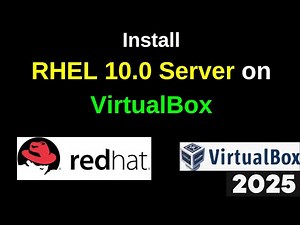 Install RHEL Server 10.0 on VirtualBox – Step-by-Step Guide for Beginners! | 2025