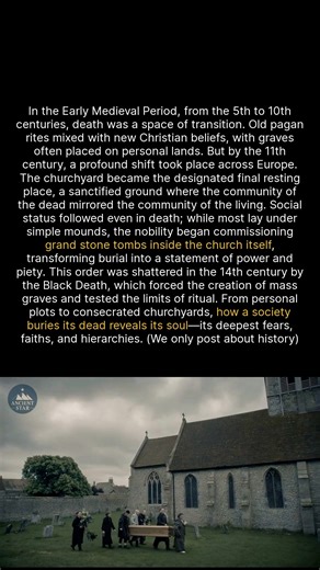 How medieval society buried its dead reveals its soul and social structure. #history #medieval #archaeology | Ancient Star