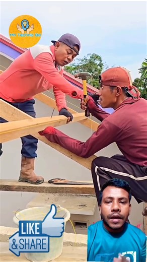 Correct Roof Ring Pair Installation | Pro Masonry Tips 🏗️ #woodworking