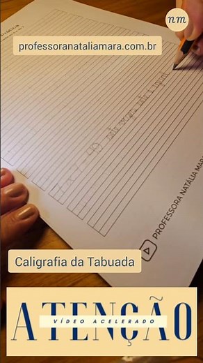 Multiplication Table Calligraphy to Print