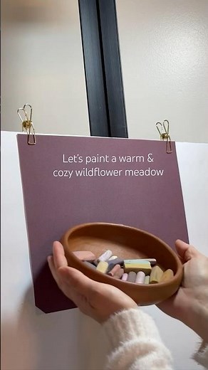 In a warm, melancholy mood on this rainy March day 🫶🏻The original painting is available 🤍