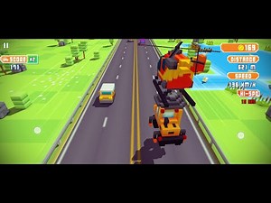 Blocky Highway: Traffic Racing Gameplay Walkthrough part 2 - Excavator (Android, IOS)