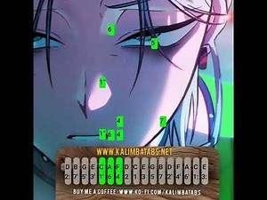 Round 7 - Blink Gone - Alien Stage OST – (FINAL) (EASY) Kalimba Tutorial & Tabs