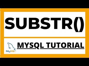 Find substring of string column data in Mysql using SUBSTR() function