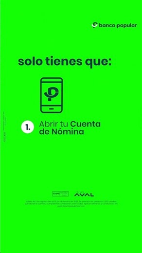 Abre tu Cuenta de Nómina $0 costos y recibe hasta $900.000 en 6 meses.