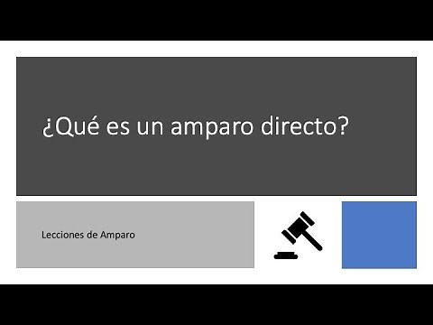 Qué es el amparo directo