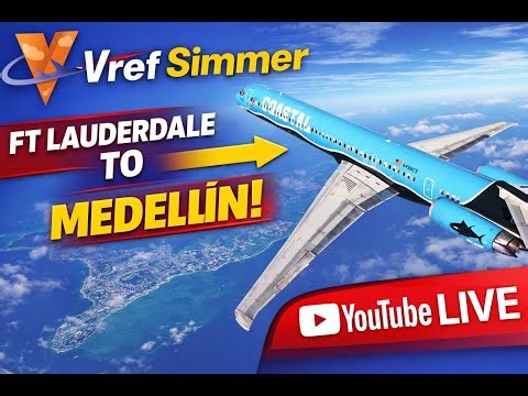 MSFS LIVE | MD-83 from KFLL to SKRG | Real-World Procedures