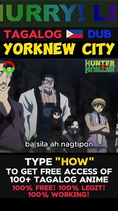10K views · 116 reactions | WATCH NEXT PART  https://m.me/172325602622656 Yorknew City - Hunter X Hunter Tagalog Dub - Part 17 #hunterxhunter #hunterxhunteredit #hunterxhunterfan | Tagalog Anime Dub V2 | Facebook