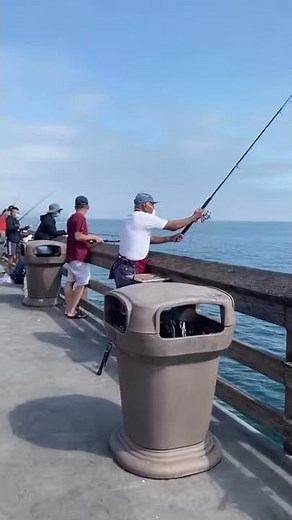 California, Fishing in Balboa Pier (Newport Beach).