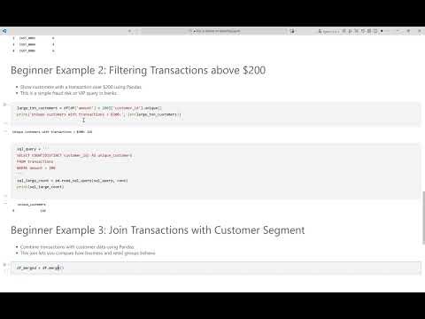 SQL vs Pandas for Financial Reporting: Advanced Data Analysis Techniques Explained