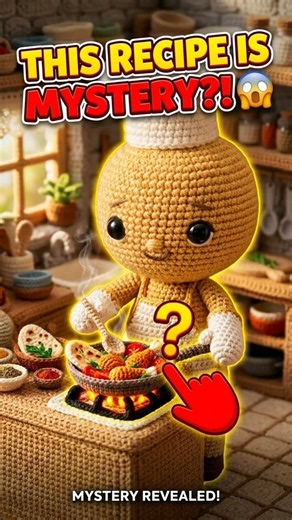 MINI CROCHET CHEF COOKING SECRET RECIPE! 😱🍳 #ASMR#Shorts #Relaxing#DIY #ViralShorts #Trending