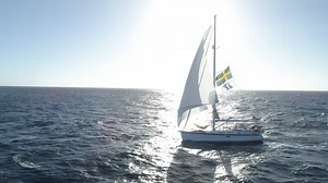 American Hallberg-Rassy 412 No 30 "Sophie" sailing with a double furling headsail Elvström BlueWaterRunner from USA to Mexico | Hallberg-Rassy