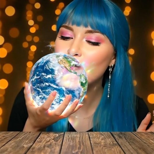 eating crystal earth 😁 #asmr #eating #asmreating #mukbang #relaxing #асмрsoap #eatingsounds #funny