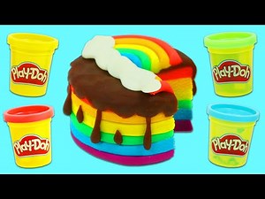 Play Doh Rainbow Layer Cakes | Fun & Easy Play Dough Art!