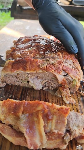 2.2K views · 12 reactions | Smoked Meatloaf Bursting With Gooey Cheese Goodness 燎 #Cheese #meat #bbq | Taste This | Facebook