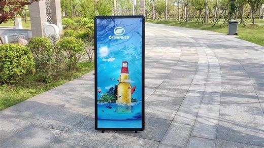 Promotional Movable Digital Display LCD Screen Backpack Portable LED Outdoor Advertising Light Box Human Walking Billboard