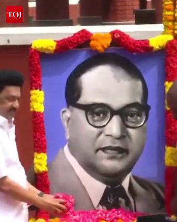 3.8K views · 26 reactions | #Chennai | Tamil Nadu CM MK Stalin pays floral tribute to Dr BR Ambedkar on his birth anniversary at Ambedkar Mani Mandapam #AmbedkarJayanti | The Times of India | Facebook