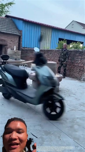 The Clever Old Man Modified a Motorcycle into a Grinding Machine #facts