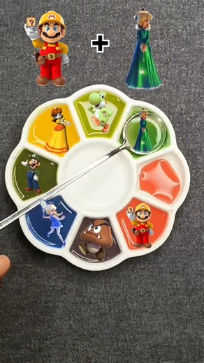 Color Mixing Magic/Super Mario #satisfying #supermario #colormix