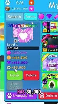 I HATCHED A SECRET PET IN THE NEW UPDATE 80 IN BUBBLE GUM SIMULATOR OG! #roblox #fyp #bgs