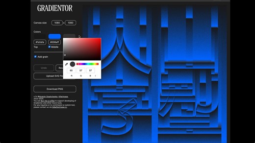 Gradientor 一个神奇的在线创作工具