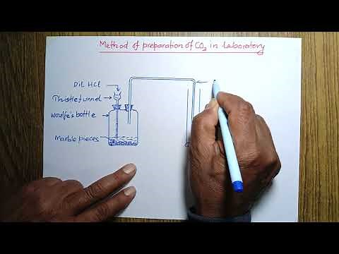 Laboratory preparation of carbon dioxide gas