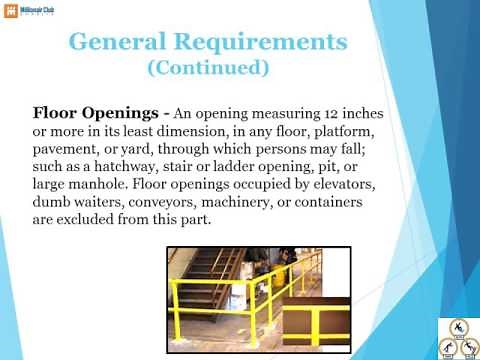 OSHA Safety: Walking and Working Surfaces