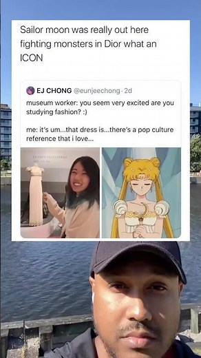 Sailor Moon was totally rocking Dior while battling monsters, what a legend!