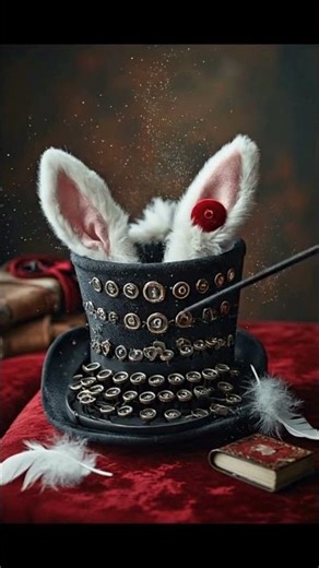 Magical Hat Keyboard ASMR 🎩🐇 #asmr #satisfying #asmrsounds #aigenerated #relaxing #asmrtriggers