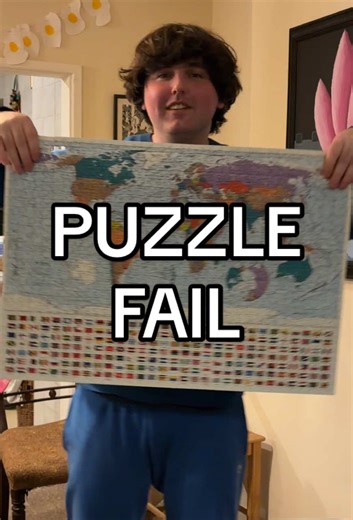 I’ve got the whole world map puzzle in my hands #puzzle #fail