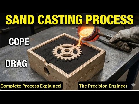Understanding Sand Casting: Cope, Drag, & Pattern Placement Explained #Howmetalcastingworks