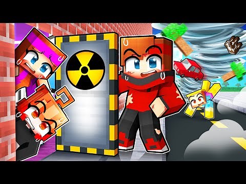 J'ai construit un BUNKER pour Survivre à la Tempête sur Minecraft !