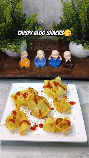 Crispy Aloo Snacks Recipe 😍🔥 #shorts #aloosnacks #snacks #viral #food