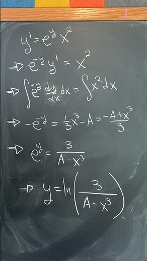 a separation of variables integral