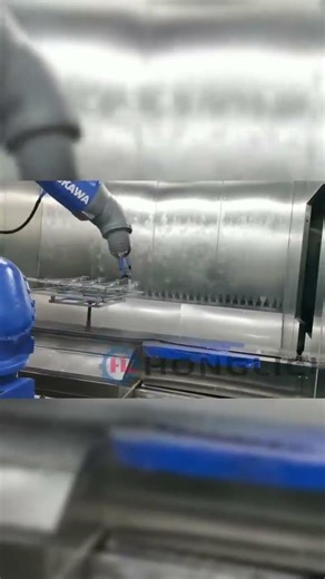 6-axis Robotic Automatic Paint Line #machine #factory #automobile #machine #robot #auto #robotics