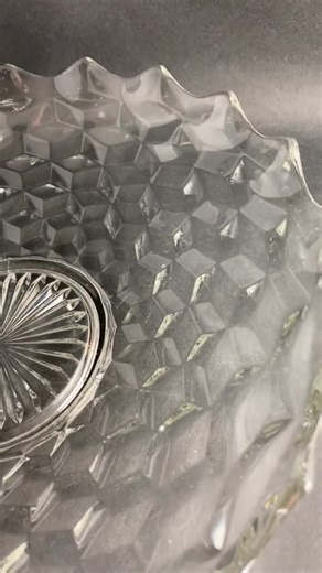 Fostoria American Clear Large 10 Shallow Fruit Bowl 1940s Stacked Cube Design Footed Serving Bowl Vintage Glass Dining Piece - Etsy