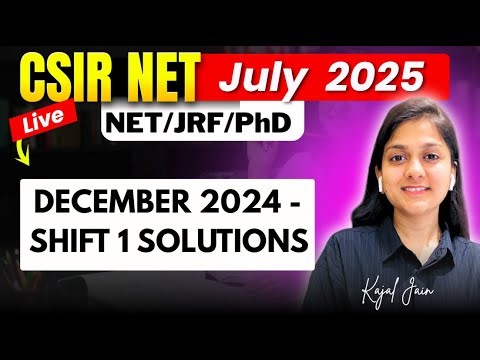 CSIR NET Lifesciences December 2024 Shift 1 PYQ solution - ‪@BotanyInsider‬