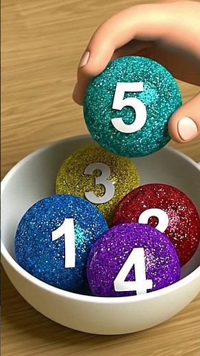 Simple & Easy Counting from 1 to 8 | Bright Balls