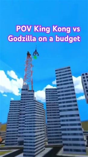 King Kong vs Godzilla on a budget #godzilla #kong #vr