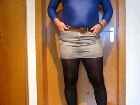 mein neuer jeans mini dwt,crossdresser.AVI
